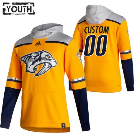 Kinder Eishockey Nashville Predators Custom 2020-21 Reverse Retro Pullover Hooded Sweatshirt